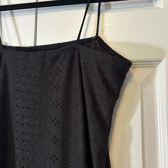 Rue21 Bodycon Dress Black Large Stretch Lined Spaghetti Strap Midi - Picture 8 of 14